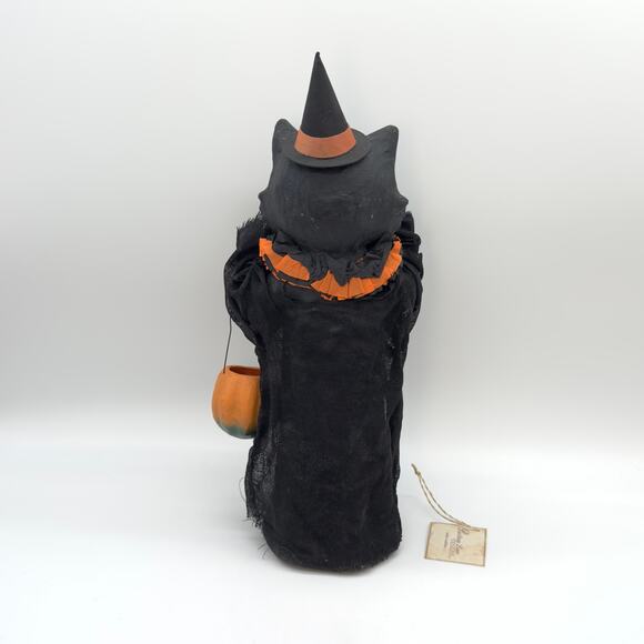 Bethany Lowe Medium Scaredy Cat Ghoul Black Cat Halloween Decor 17" NEW - Picture 5 of 9